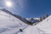 skating dans montee piste fond des loups
