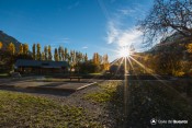 soleil couchant bassin eau vive saint clement