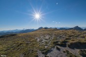 soleil couchant sur crete cote clapeyto