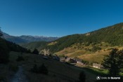 souliers seveille au petit matin depuis sentier peas