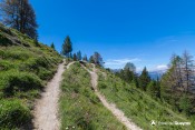 sous ruine blanche sentier col fromage