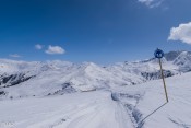 Station de Risoul : vue depuis les crêtes de la Combe de Mayt