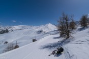 Station de Risoul : vue sur le Téleski de l'Alpet