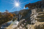 succession de vasques de tuf et concretions reotier