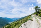 Sur la route forestière au dessus du hameau du Villard