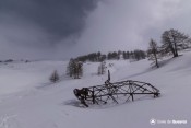 teleski pre du geant pose sur la neige