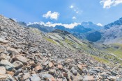 traversee dernier pierrier sous lac porcieroles