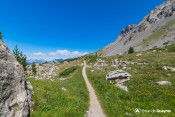 vue arrière sentier col fromage