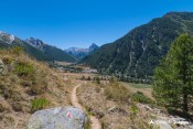 vue au dessus la monta pierre balise gr58 cretes peyra plata gilly