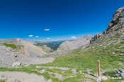vue cote viso pistes ski arvieux depuis col lauzon