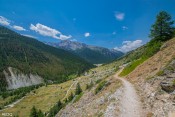 vue depuis sentier sur le villard et ceillac