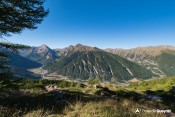 vue globale haut guil depuis sentier gr58 cretes peyra plata gilly