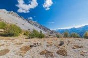 vue sur eboulis casse deserte