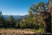 vue sur lac de roue depuis haut bois clot charin