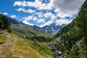 Vue sur le Viso depuis le Grand Belvedère