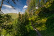 vue sur molines depuis sentier