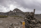 Vue sur le Pain de Sucre depuis le Col Vieux - par mauvais temps