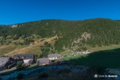 vue sur parking souliers depuis croix au petit matin