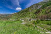 vue sur premiers lacets depuis sentier petit belvedere