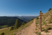 vue sur vallon peas depuis cuche