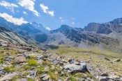 vue sur viso et lestio en contrebas
