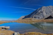 Z comme Eychassier inferieur : reflets, ciel bleu et Taillante