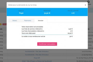 Du neuf côté booking : annulation & remboursement